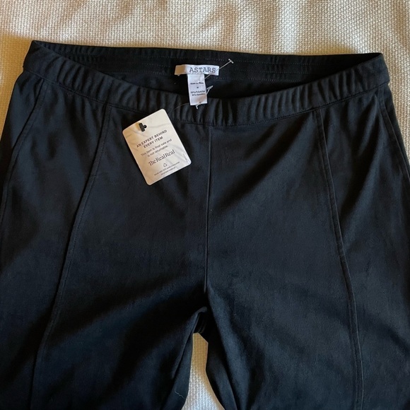 Astars black suede-like leggings - Picture 4 of 7